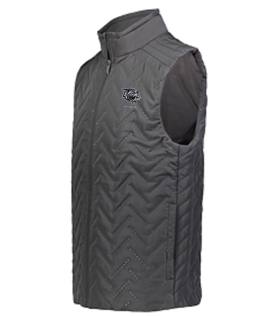 Men's Grey Vest with Wildcat Logo