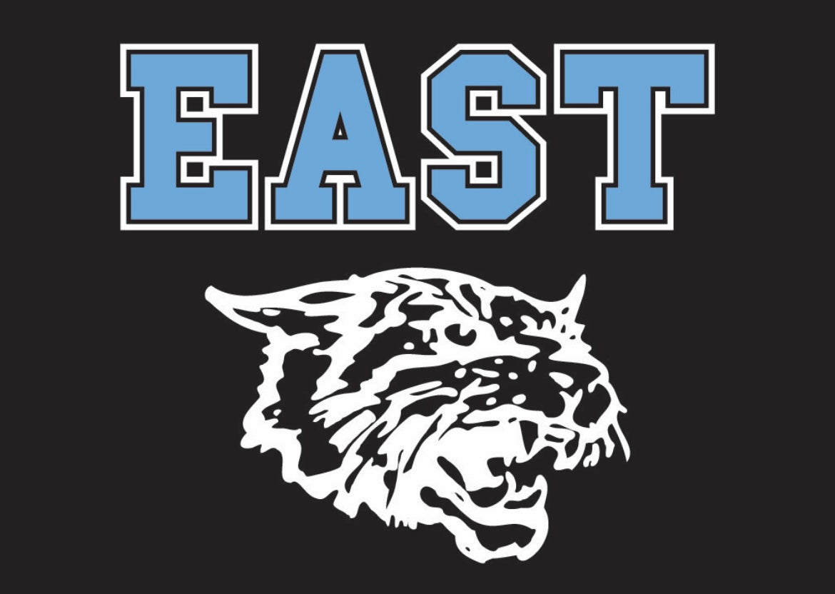 Wildcats Black Sweatshirt with Carolina Blue East