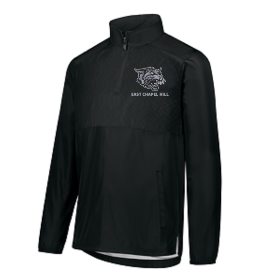 Men's Black 1/4 Zip Pullover with Wildcat logo