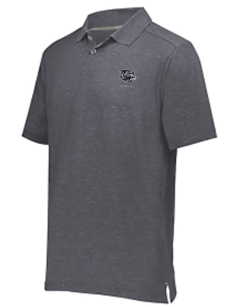 Grey Golf Shirt #1 with Wildcat Logo