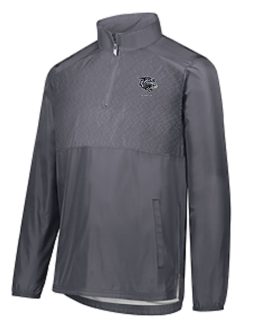 Men's Grey 1/4 Zip Pullover with Wildcat logo