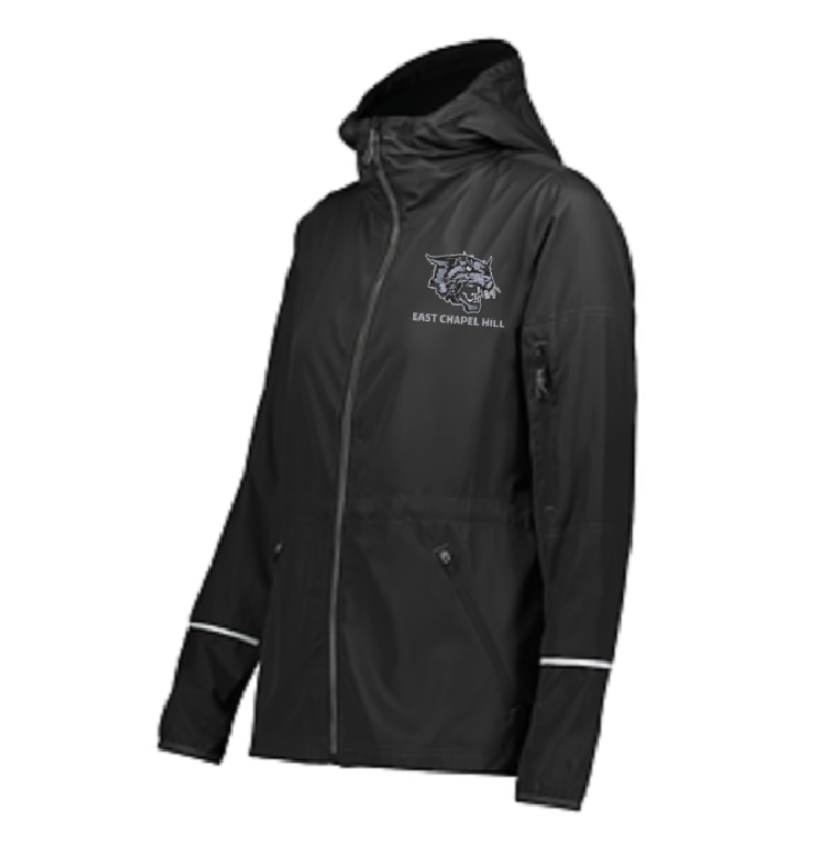 Women's Black Zip-Up Jacket with Wildcat logo